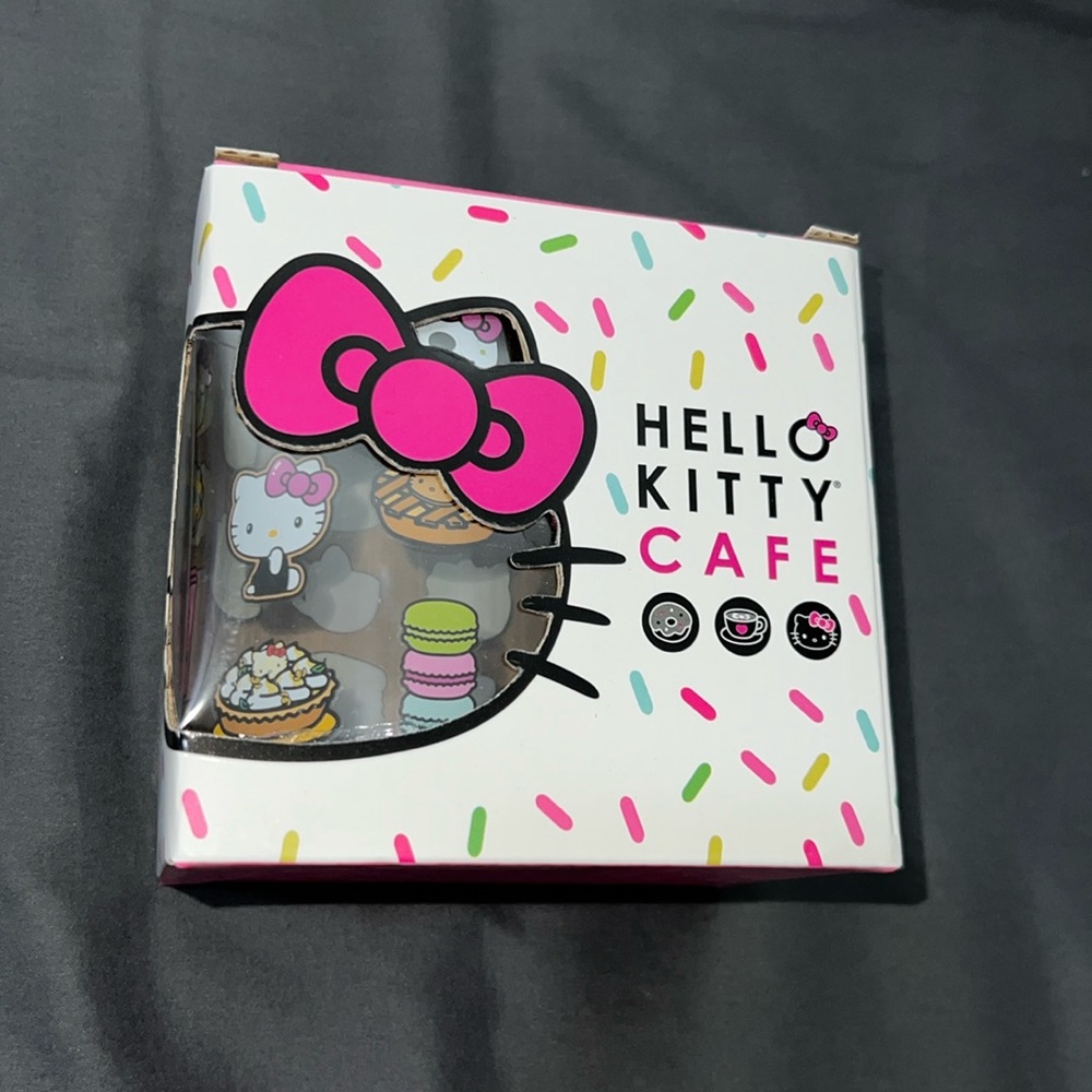 Hello Kitty Cafe Treats & Sprinkles Glass Mug